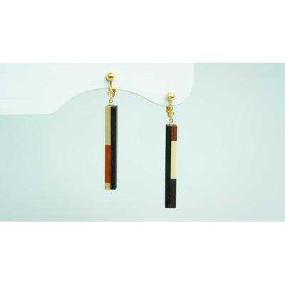 ふるさと納税 日南町 FOSSIL SERIES ロッドイヤリング