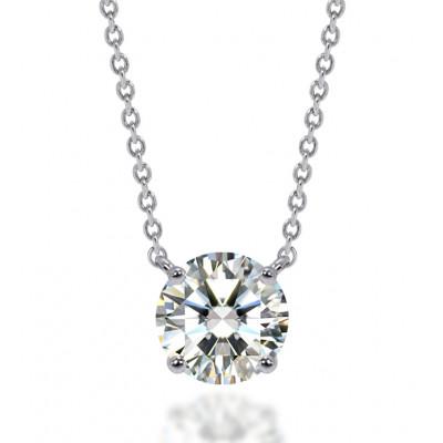 ふるさと納税 南アルプス市 ejブランド『coco-pure』Pt950 モアサナイト0.30ct 一粒ペンダント