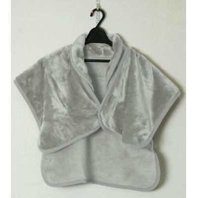 ふるさと納税 泉大津市 日本製 アクリルレーヨン混 肩当て グレー