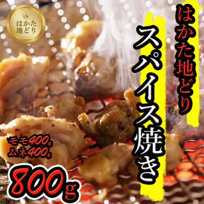 ふるさと納税 福岡市 はかた地どりスパイス焼き(もも400g・ムネ身400g)
