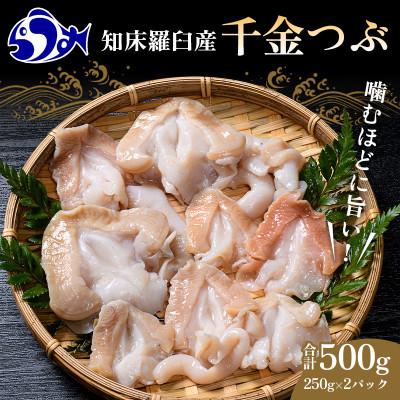 ふるさと納税 羅臼町 北海道羅臼町 噛むほどに旨い 知床羅臼産つぶ(千金つぶ)250g×2