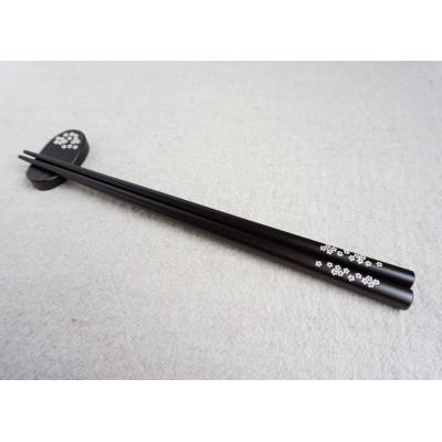 ふるさと納税 北上市 夢工房 貝象嵌箸 1膳セット 銘木・黒檀