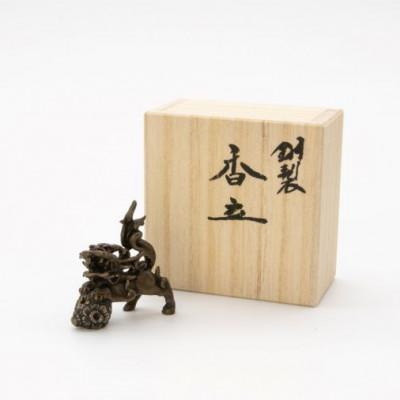 ふるさと納税 高岡市 【高岡銅器】香立 玉獅子セット Dish OCTA