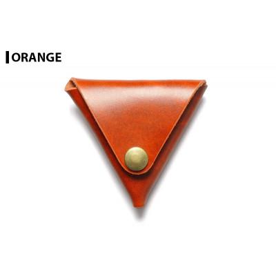 ふるさと納税 大和町 サムライクラフト 三角コインケース(小銭入れ)M&lt;オレンジ&gt;