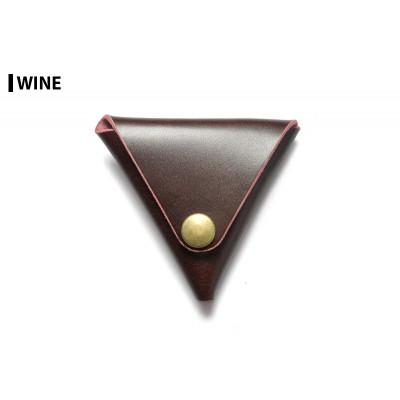 ふるさと納税 大和町 サムライクラフト 三角コインケース(小銭入れ)M&lt;ワイン&gt;