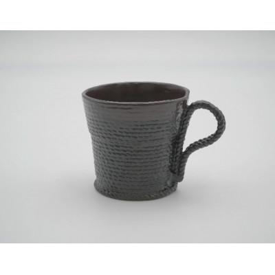 ふるさと納税 高岡市 [高岡漆器]紐マグカップ 紫・黒