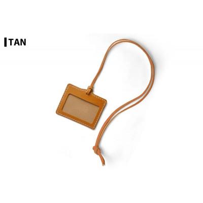 ふるさと納税 大和町 サムライクラフト 吊り下げパスケース&lt;タン&gt;