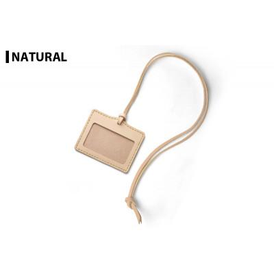 ふるさと納税 大和町 サムライクラフト 吊り下げパスケース&lt;ナチュラル&gt;