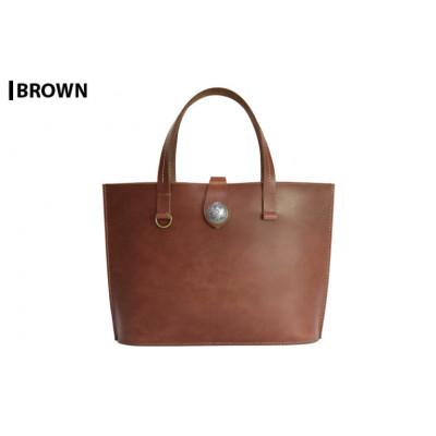 ふるさと納税 大和町 サムライクラフト レザートートバッグ(Lサイズ)&lt;ブラウン&gt;