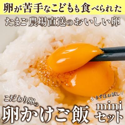 ふるさと納税 四万十町 卵が苦手な子どもも食べられた!生臭くないおいしい卵を味わう卵かけご飯ミニセットGbn-A20