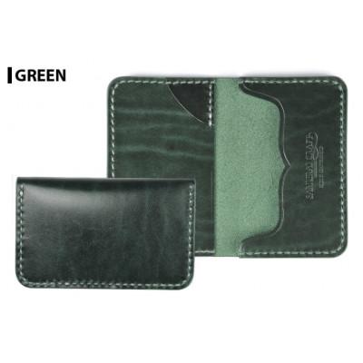 ふるさと納税 大和町 サムライクラフト カードケース(名刺入れ)&lt;グリーン&gt;
