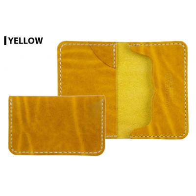ふるさと納税 大和町 サムライクラフト カードケース(名刺入れ)&lt;イエロー&gt;