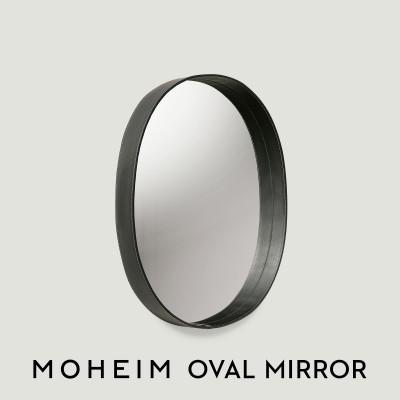 ふるさと納税 福井市 MOHEIM OVAL MIRROR (black)