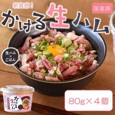 ふるさと納税 三股町 [テレビで紹介!]かける国産生ハム 80g×4個(計320g)[MI477]