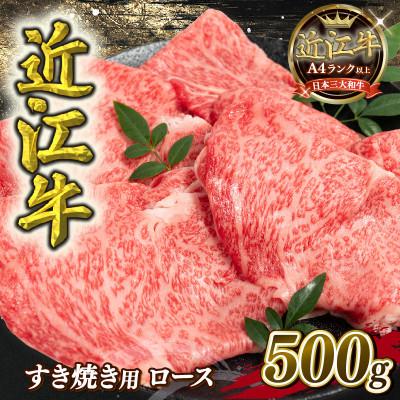 ふるさと納税 竜王町 [近江牛]すき焼き用 ロース 500g A4 〜 A5 厳選部位