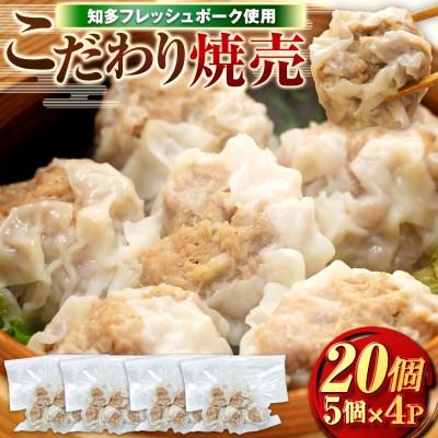 ふるさと納税 南知多町 知多フレッシュポーク 寿屋精肉店こだわりジャンボしゅうまい 5個×4パック(20個)