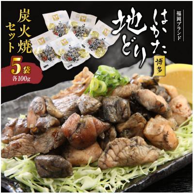 ふるさと納税 久留米市 福岡ブランド「はかた地どり」 炭火焼セット (100g×5袋入)