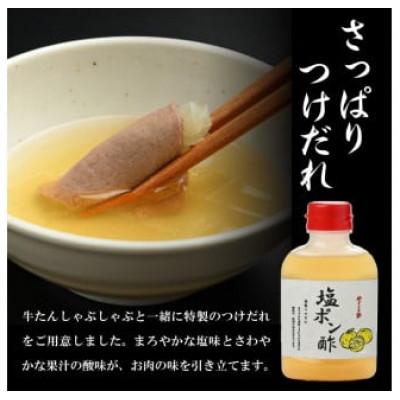 ふるさと納税 北上市 霜降り牛たんしゃぶしゃぶ200g(塩ポン酢付)(K6-038) |  | 03