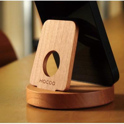 ふるさと納税 鯖江市 【Hacoa】汎用性高い木製スマートフォンスタンド