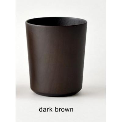 ふるさと納税 鯖江市 [Hacoa]食卓に温もりを添える天然木チェリーのコップ ダークブラウン