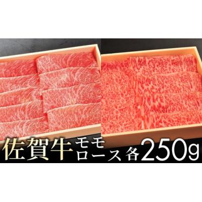 ふるさと納税 大町町 [贈答箱]佐賀牛モモとロースの食べ比べ 各250g(大町町)