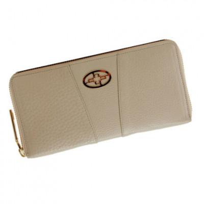 ふるさと納税 御代田町 [濱野皮革工藝]本革 レザーウォレット 長財布 フィオーレ ロング ウォレット(グレージュ)