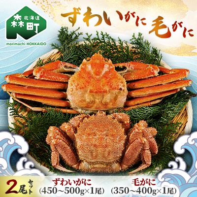 ふるさと納税 森町 森町水揚げ・ずわいがに毛がに2尾セット