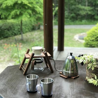 ふるさと納税 原村 ウォールナットのコーヒードリップスタンド