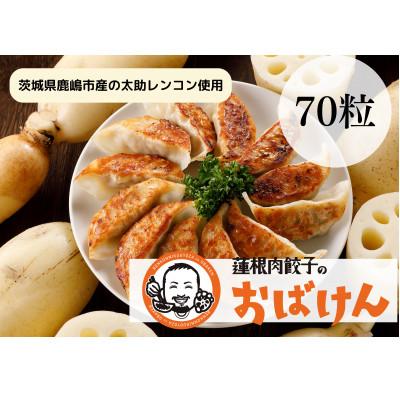 ふるさと納税 鹿嶋市 蓮根肉餃子のおばけん[70粒]