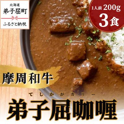 ふるさと納税 弟子屈町 [摩周和牛]弟子屈カリー(てしかがカリー) 200g×3食