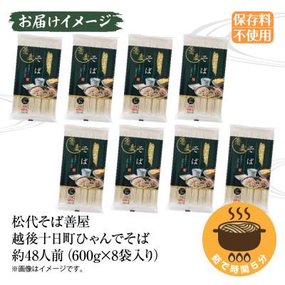 ふるさと納税 十日町市 ひゃんで そば(600g×8袋)約48人前 松代そば善屋 新潟県十日町市 |  | 02