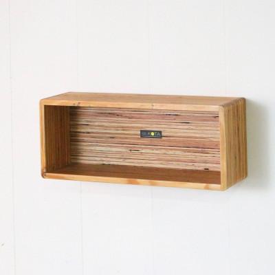 ふるさと納税 江別市 箱型飾り棚 小(プレーンタイプ) 杉 北海道 KOTA 手作り 家具職人 モダン