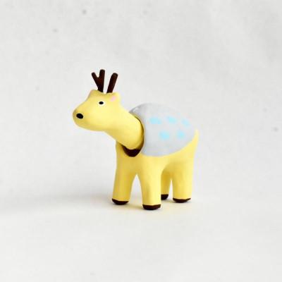 ふるさと納税 香芝市 GJ おじぎ鹿(黄)