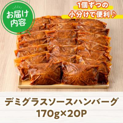 ふるさと納税 門川町 デミグラスハンバーグ(170g×20P) |  | 03