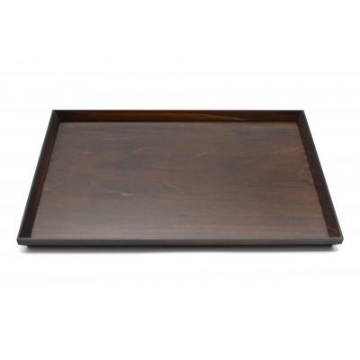 ふるさと納税 海南市 スタッキングトレー 茶色 42cm長 2枚セット