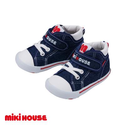 ふるさと納税 久留米市 ミキハウス セカンドベビーシューズ(インディゴブルー) 14.5cm (久留米市)