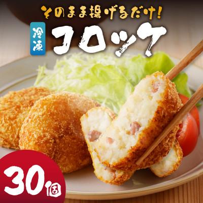 ふるさと納税 玄海町 [小分け]そのまま揚げるだけ!コロッケ(イカ入り)30個セット[A073]