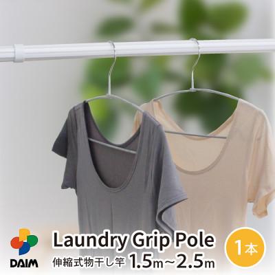 ふるさと納税 坂井市 daim ランドリーポール 滑り止め付 グレー 屋内用[A-18403]
