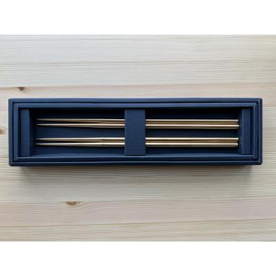 ふるさと納税 燕市 ステンレス製箸30cmゴールド