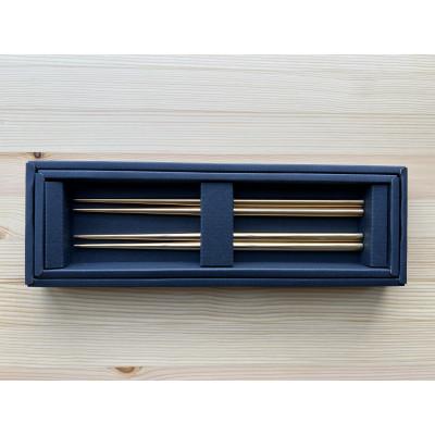 ふるさと納税 燕市 ステンレス製箸23cmゴールド