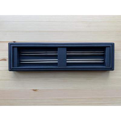 ふるさと納税 燕市 ステンレス製箸30cmパールコバルト