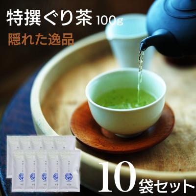ふるさと納税 新富町 宮崎日本茶専門店 特撰ぐり茶100g 10本セット