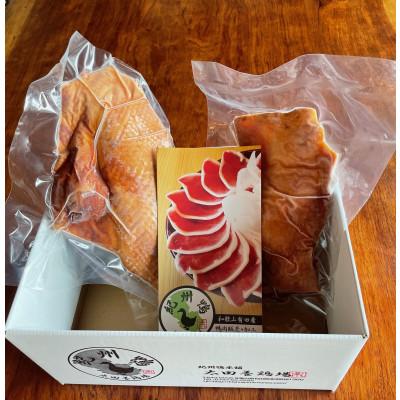 ふるさと納税 湯浅町 紀州鴨セット(スモーク) ローススモーク約400g、モモスモーク約200g