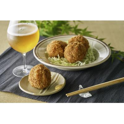 ふるさと納税 村上市 [簡易包装]名店「吉祥寺さとう」で修行した名物丸メンチカツ 8個(4個×2パック) 1個約90g
