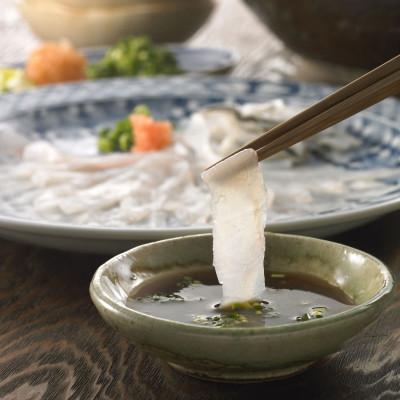 ふるさと納税 宇城市 1日10セット限定!大皿使用 国産高級!!天草とらふぐ刺身セット(3〜4人前)(宇城市)