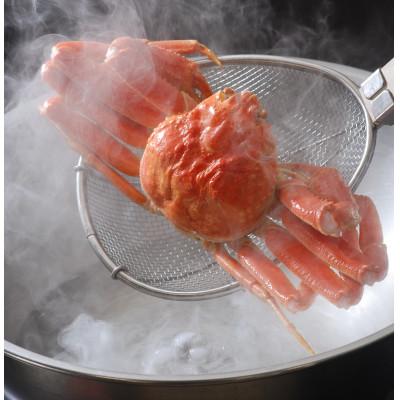 ふるさと納税 網走市 先行予約・オホーツク流氷海明け活〆茹でズワイ蟹2尾で約1.5kg・冷蔵便届け