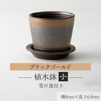 ふるさと納税 瀬戸市 ブラックゴールド 植木鉢 小