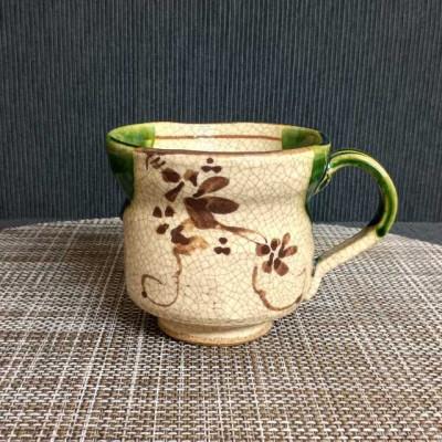 ふるさと納税 瀬戸市 瀬戸焼織部マグ(大)