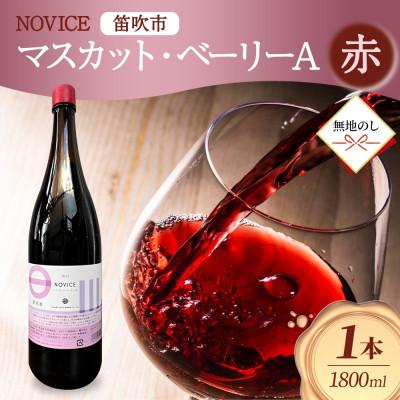 ふるさと納税 笛吹市 [無地熨斗]赤ワイン NOVICE マスカット・ベーリーA 1800ml 日川中央葡萄酒 笛吹市