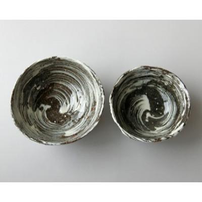 ふるさと納税 玄海町 【唐津焼】中川自然坊窯　刷毛目唐津　ご飯茶碗(夫婦碗)ペアセット【C052】 |  | 02
